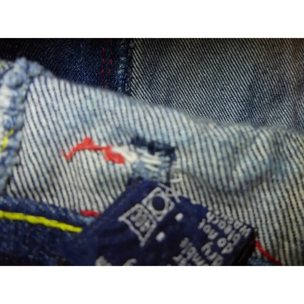 VTG Urban Culture Baggy Wide Leg‎ Jean Shorts Denim Y2K Skater 90s Men’s 44 - Picture 4 of 11